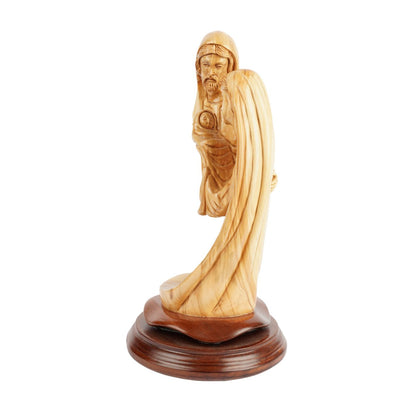 Holy Family with Christ Child – Hand-carved olive wood sculpture from Bethlehem (28 cm)