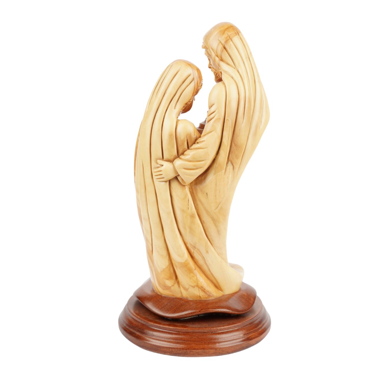 Holy Family with Christ Child – Hand-carved olive wood sculpture from Bethlehem (28 cm)