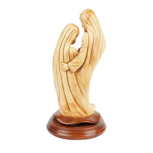 Holy Family with Christ Child – Hand-carved olive wood sculpture from Bethlehem (28 cm)