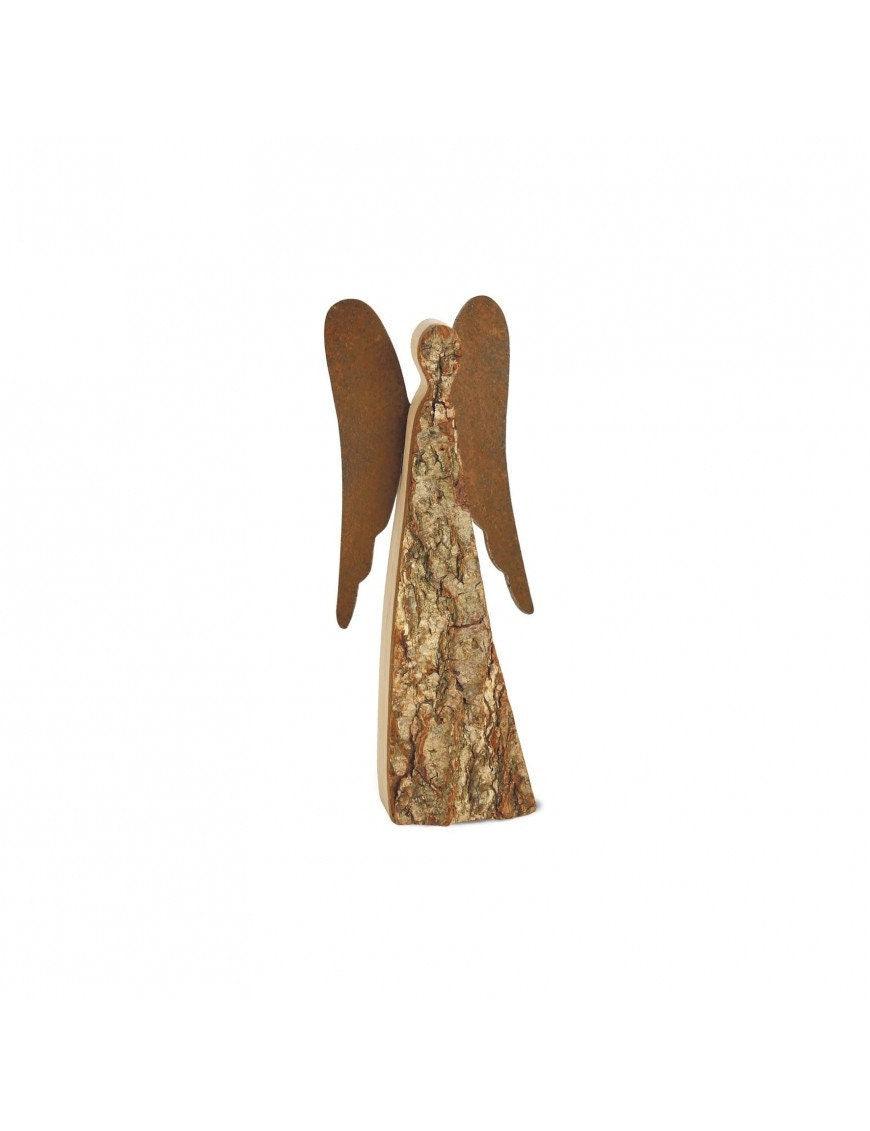 Thankgoods bark angel with rust wings handmade - The gift idea with pizzazz.