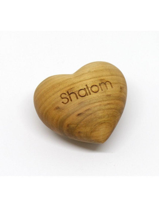 Thankgoods wooden heart Shalom